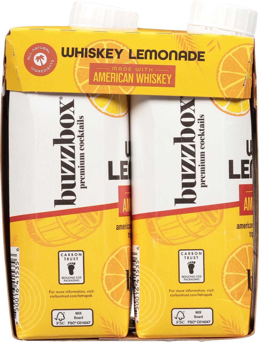 slide 5 of 10, Buzzbox Whiskey Lemonade Premium Cocktai, 4 ct