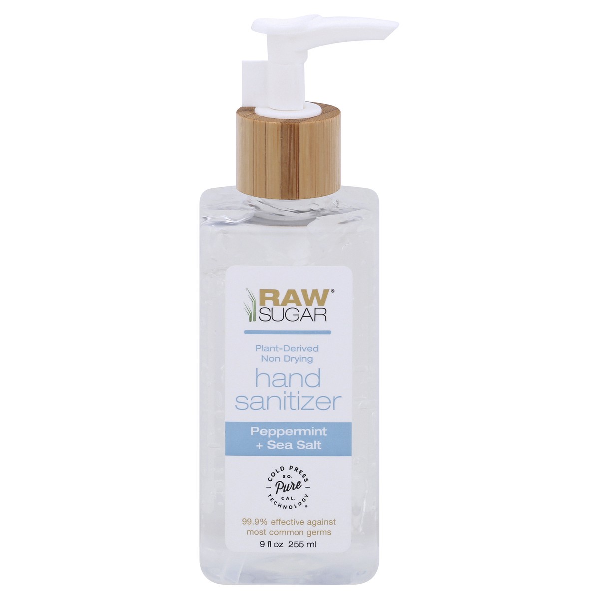 slide 1 of 9, Raw Sugar Hand Sanitizer Peppermint + Sea Salt, 9 fl oz