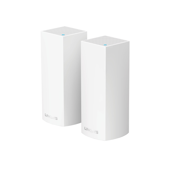 slide 1 of 10, Linksys Velop AC4400 MU-MIMO Tri-Band Whole Home Wi-Fi Mesh With Amazon Alexa - White, 2 ct