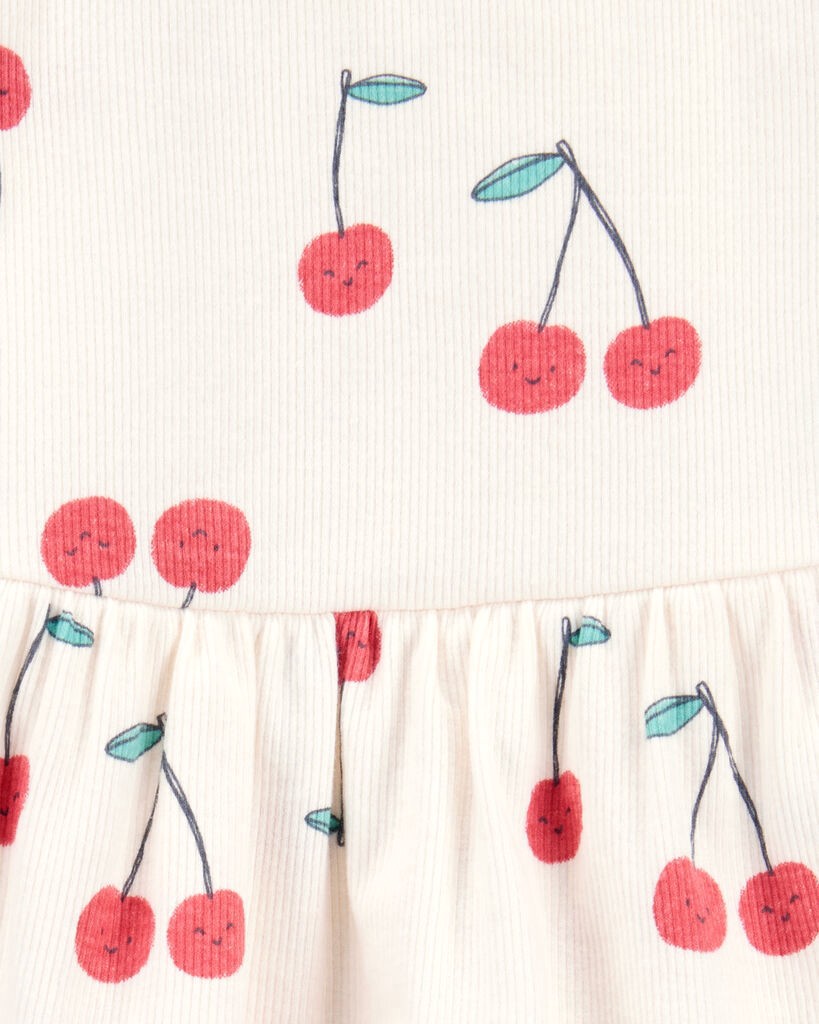 slide 2 of 2, Carter's Baby 2-Piece Cherry Peplum Bodysuit Pant Set Multi NB, 1 ct