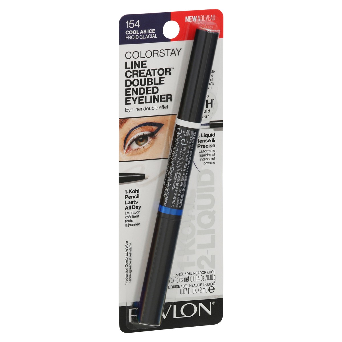 slide 8 of 9, ColorStay Line Creator 154 Cool As Ice Double Ended Eyeliner 1 ea, 1 ct