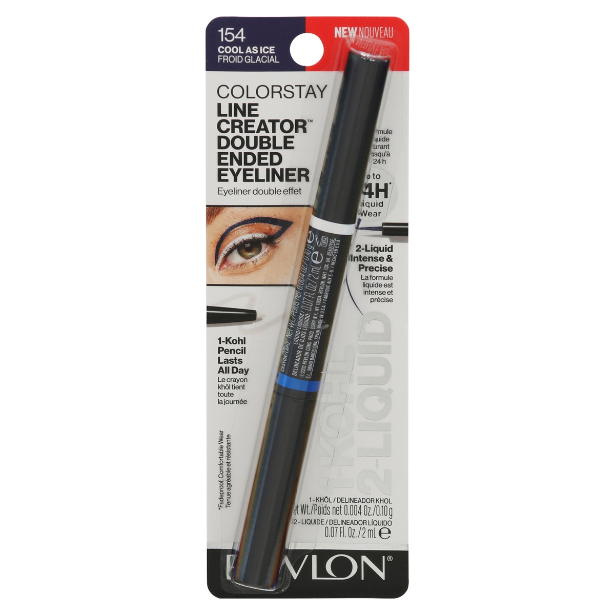 slide 1 of 1, Revlon Colorstay Line Creator Double Ended Liner, Cool As Ice, 07400000000000001 oz