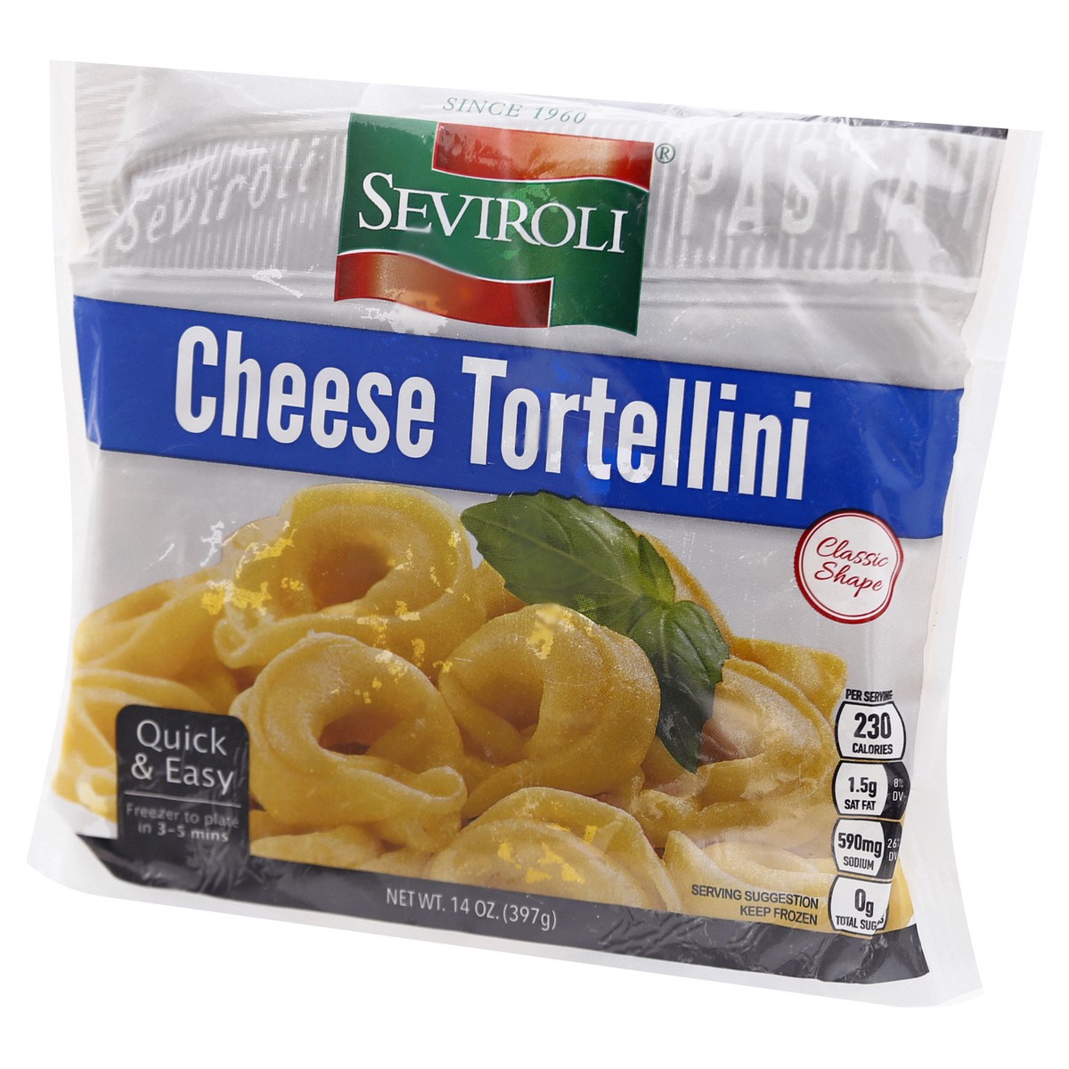slide 3 of 9, Seviroli Classic Shape Cheese Tortellini 14 oz, 14 oz