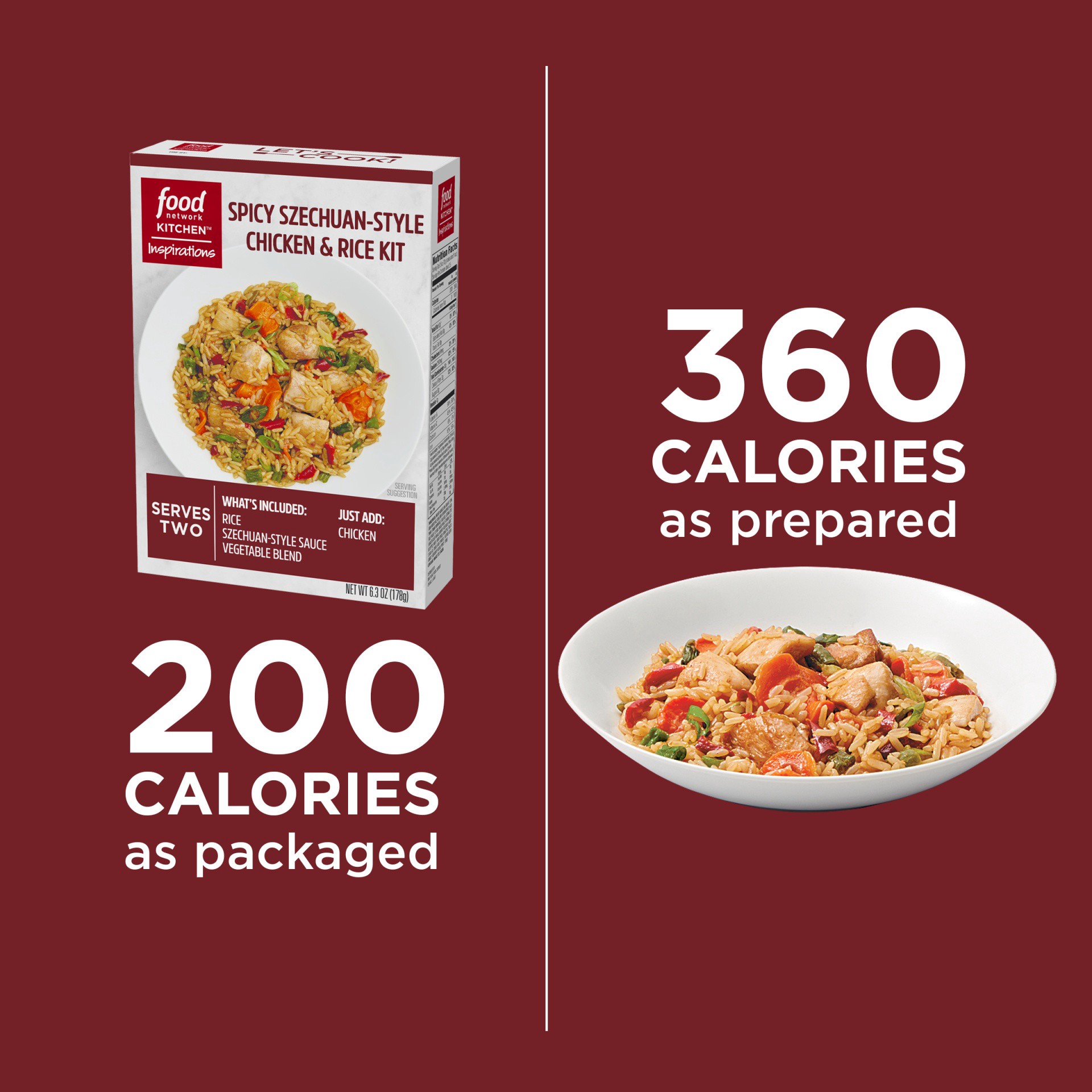 slide 11 of 12, Food Network Kitchen Inspirations Szechuan-Style Chicken & Rice Meal Kit, 6.3 oz