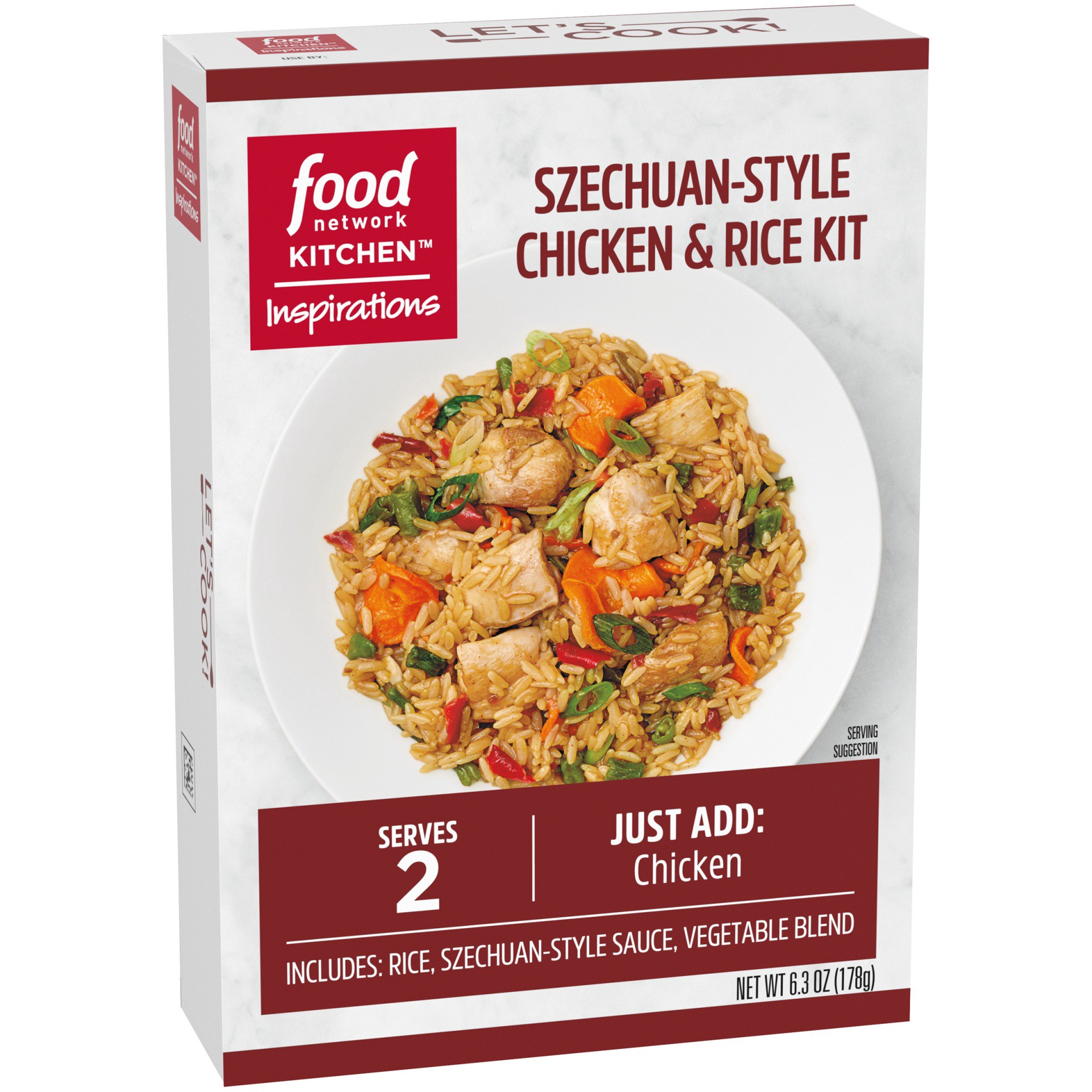 slide 12 of 12, Food Network Kitchen Inspirations Szechuan-Style Chicken & Rice Meal Kit, 6.3 oz