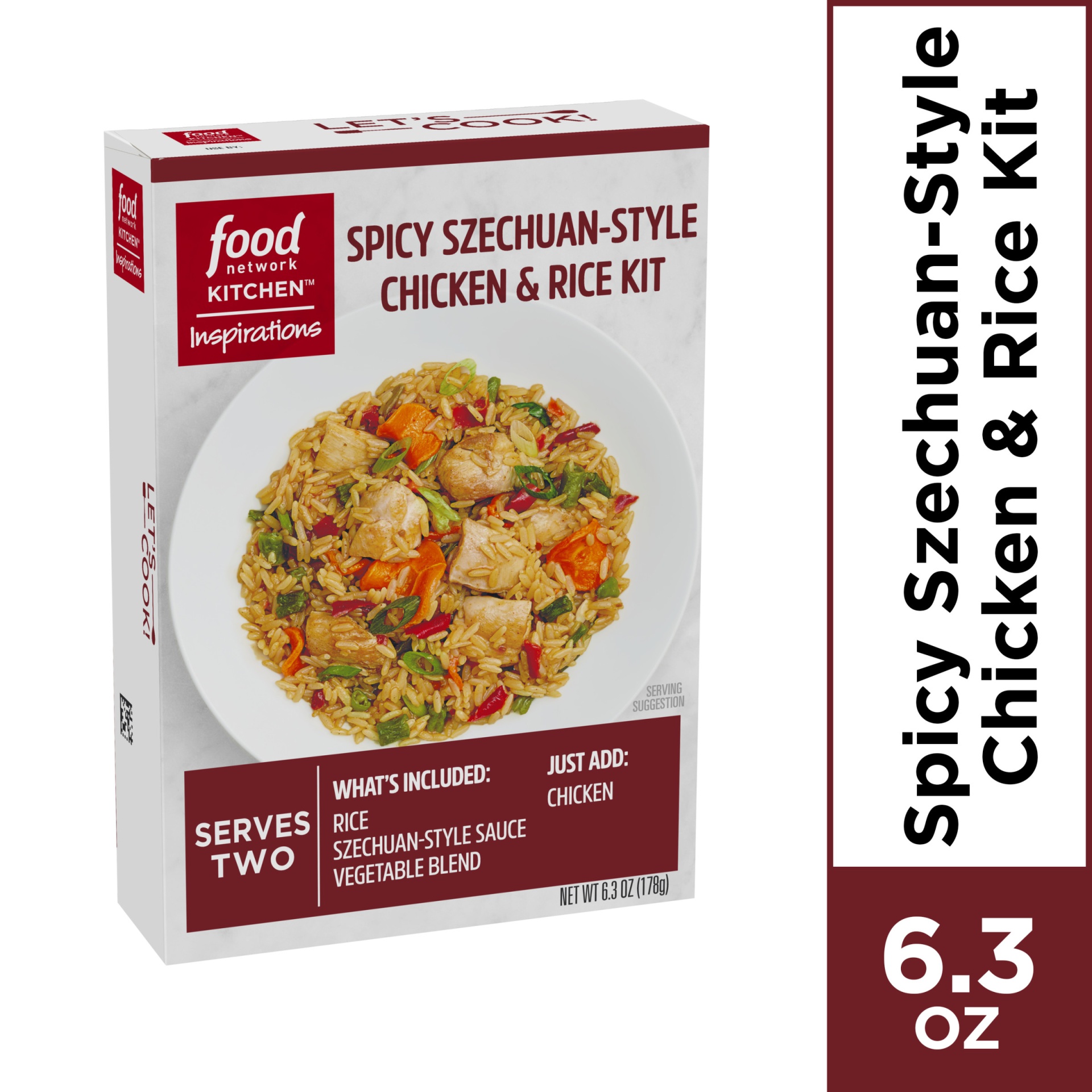 slide 1 of 2, Food Network Kitchen Inspirations Szechuan-Style Chicken & Rice Meal Kit, 6.3 oz