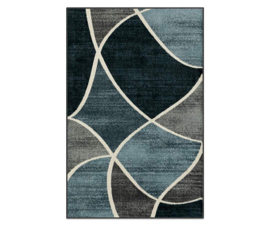 slide 1 of 1, Broyhill Blue & Gray New Wave Accent Rug, (30" x 46")