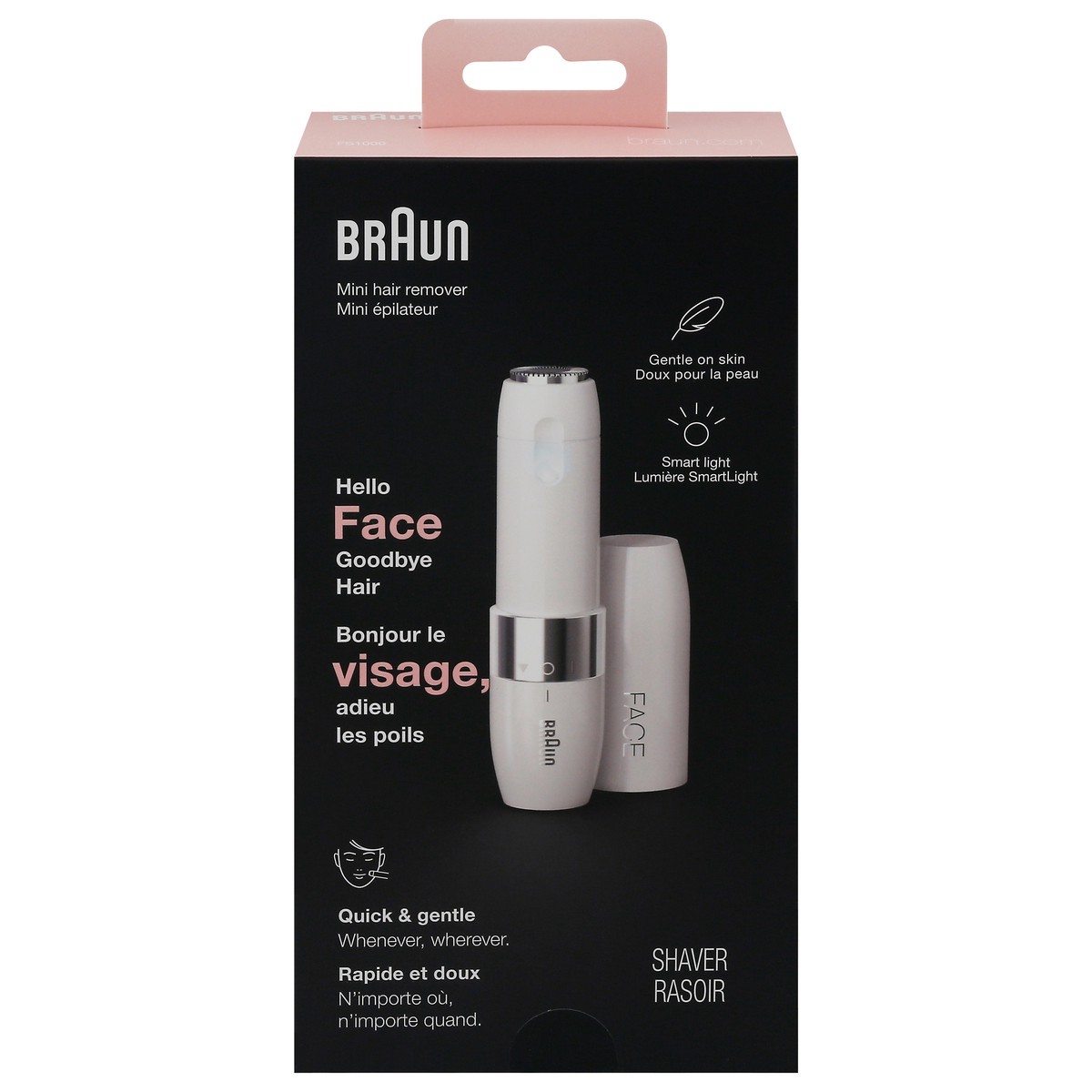 slide 1 of 9, Braun Face Mini Hair Remover, 1 ct