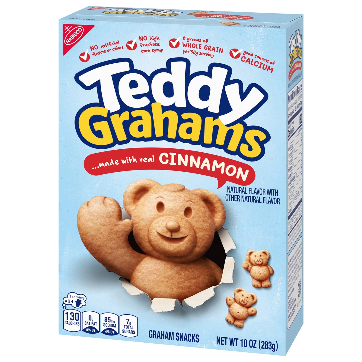 slide 3 of 9, Teddy Grahams Cinnamon Graham Snacks, 10 oz, 10 oz