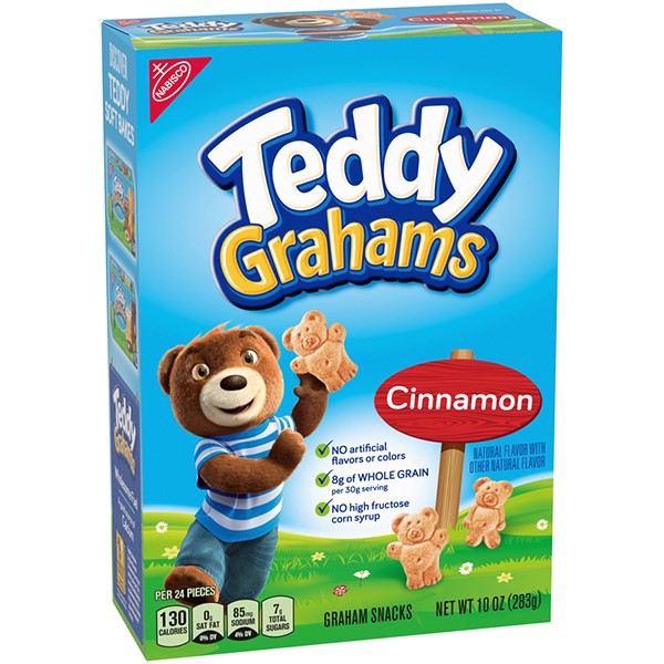 slide 1 of 9, Teddy Grahams Cinnamon Graham Snacks, 10 oz, 10 oz