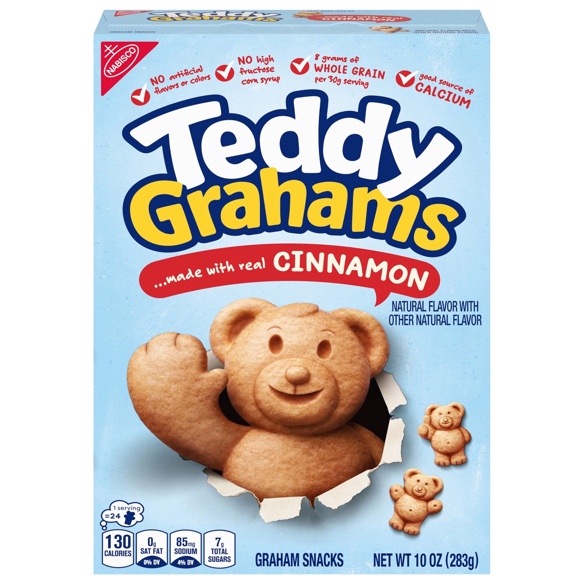 slide 1 of 9, Teddy Grahams Cinnamon Graham Snacks, 10 oz, 10 oz