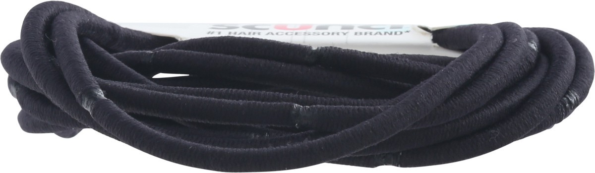 slide 4 of 9, scünci Scunci Elastics, Extra Long, Strong Hold, Black, 15 ct