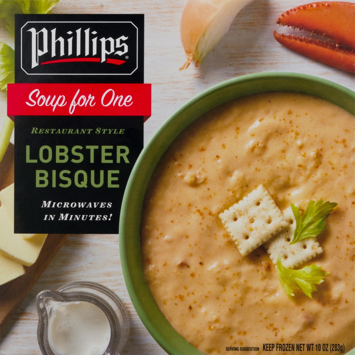 slide 1 of 10, Phillips Lobster Bisque, 10 oz