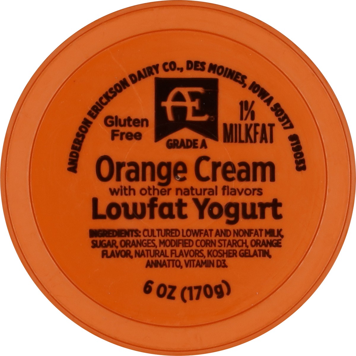 slide 2 of 11, Anderson Erickson Dairy Lowfat Orange Cream Yogurt 6 oz, 6 oz