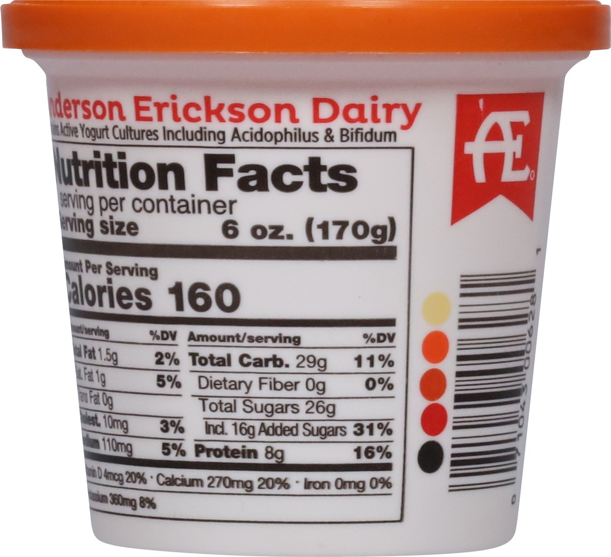 slide 5 of 11, Anderson Erickson Dairy Lowfat Orange Cream Yogurt 6 oz, 6 oz