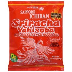 Sapporo Ichiban Japanese Style Sriracha Yakisoba Noodles 3.6 oz