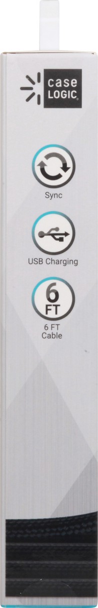 slide 5 of 10, Case Logic iPhone Lightning Cable Durable Black, 1 ct