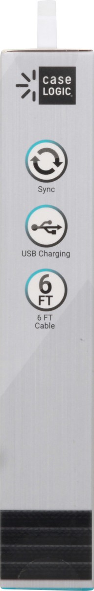 slide 6 of 10, Case Logic iPhone Lightning Cable Durable Black, 1 ct