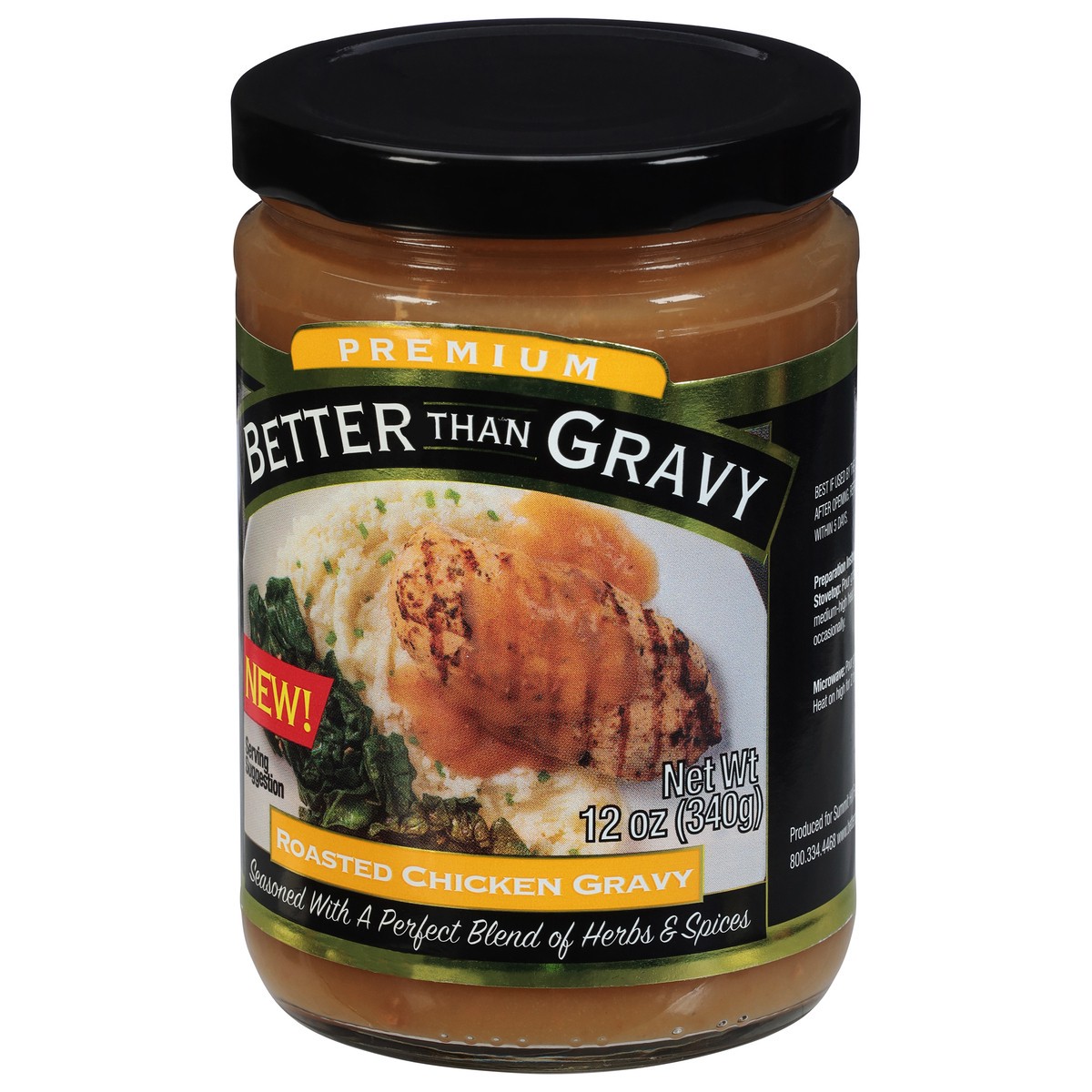 slide 8 of 9, Better Than Gravy Gravy, Roasted Chicken, Premium 12 Oz, 12 oz
