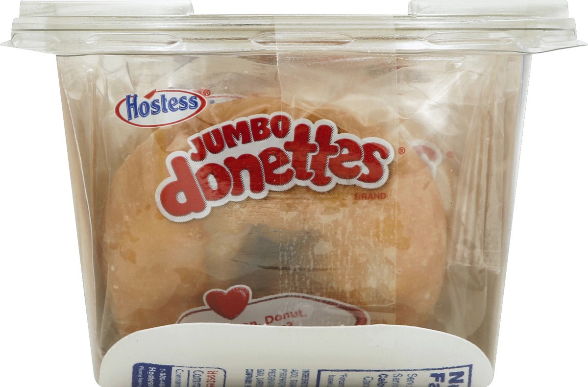 slide 3 of 5, Hostess Jumbo Donettes Glazed Cake Donuts, 6 ct; 10.5 oz