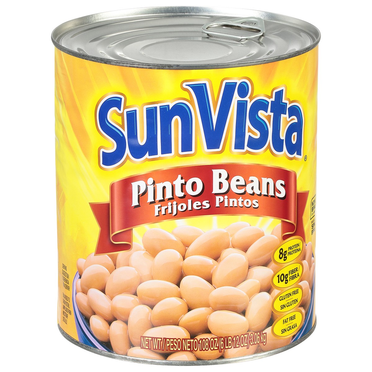 slide 2 of 9, SunVista Pinto Beans 108 oz, 108 oz