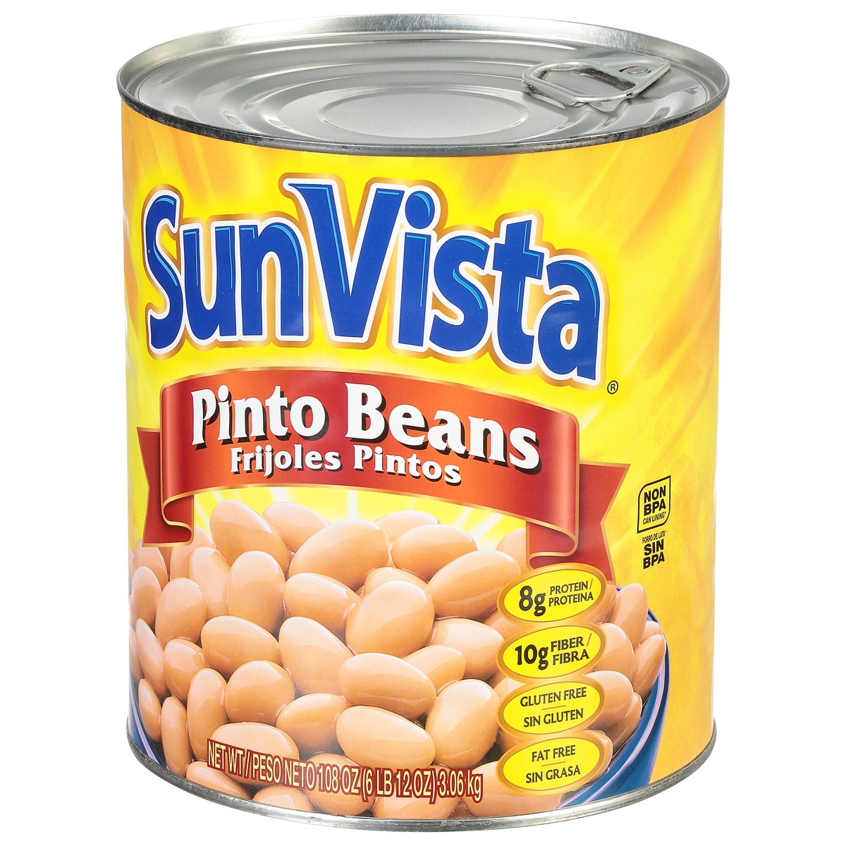 slide 3 of 9, SunVista Pinto Beans 108 oz, 108 oz