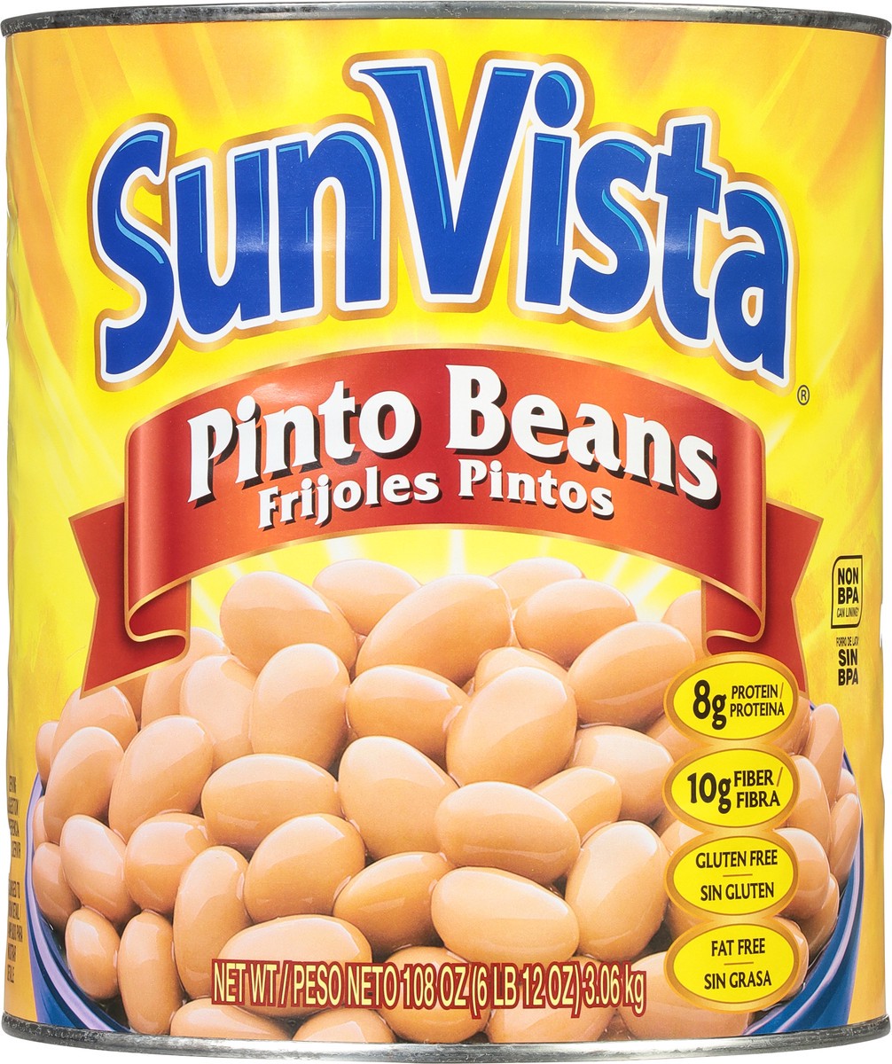 slide 7 of 9, SunVista Pinto Beans 108 oz, 108 oz