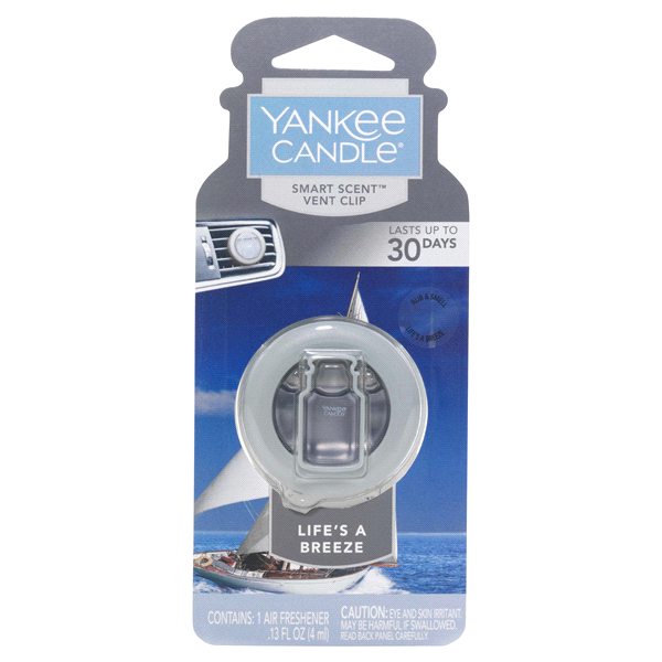 slide 1 of 1, Yankee Candle Smart Vent Clip Life's A Breeze, 1 ct
