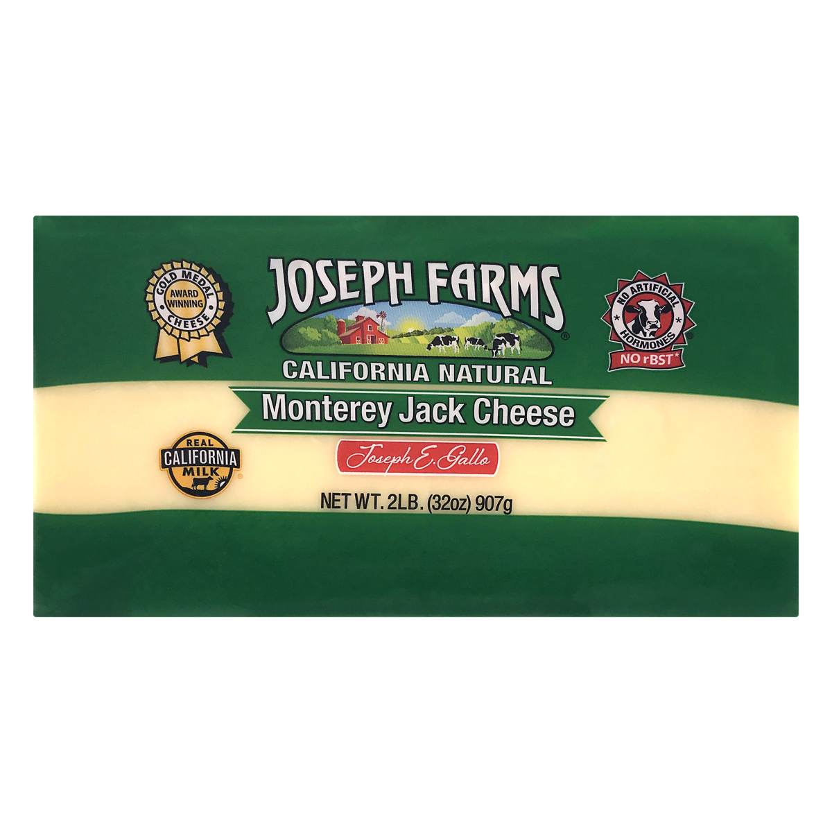 slide 1 of 1, Joseph Farms Monterey Jack Cheese, 32 oz