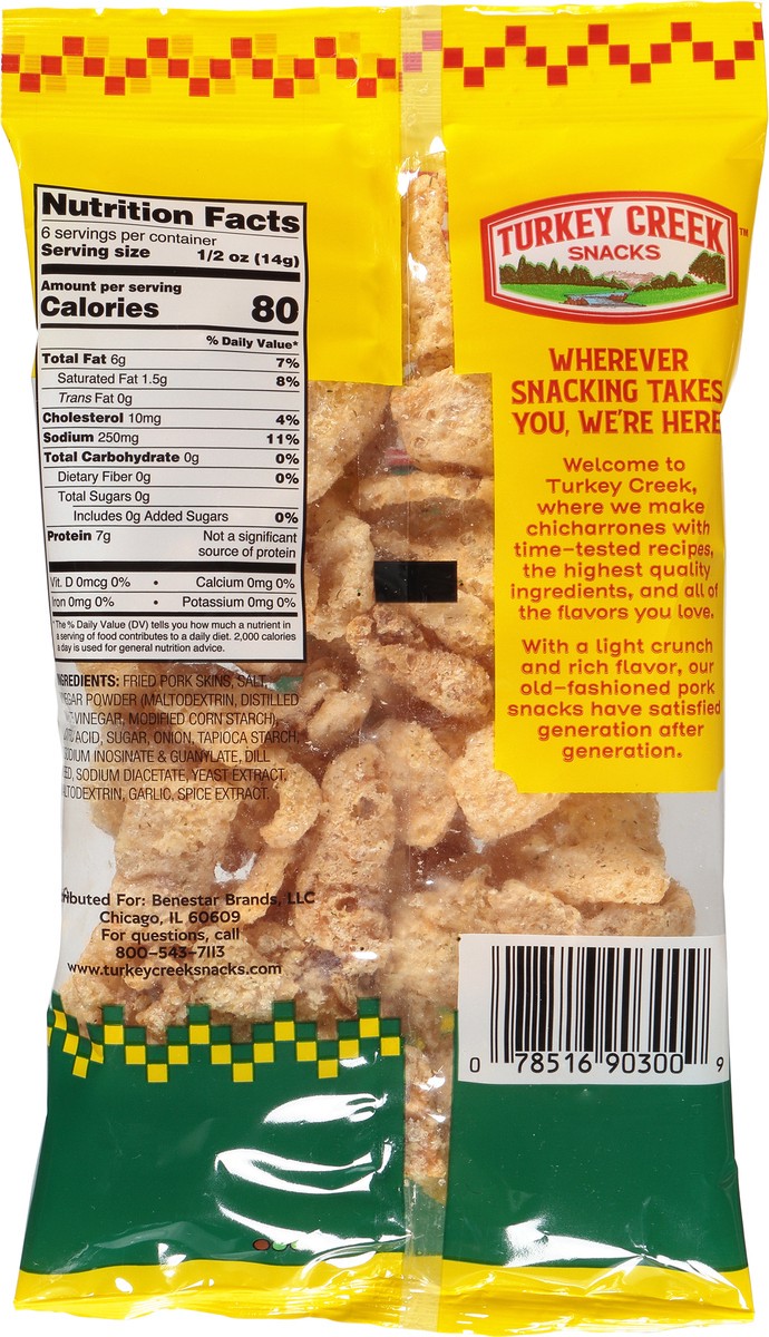 Turkey Creek Dill Pickle Flavored Chicharrones 3 oz 3 oz Shipt