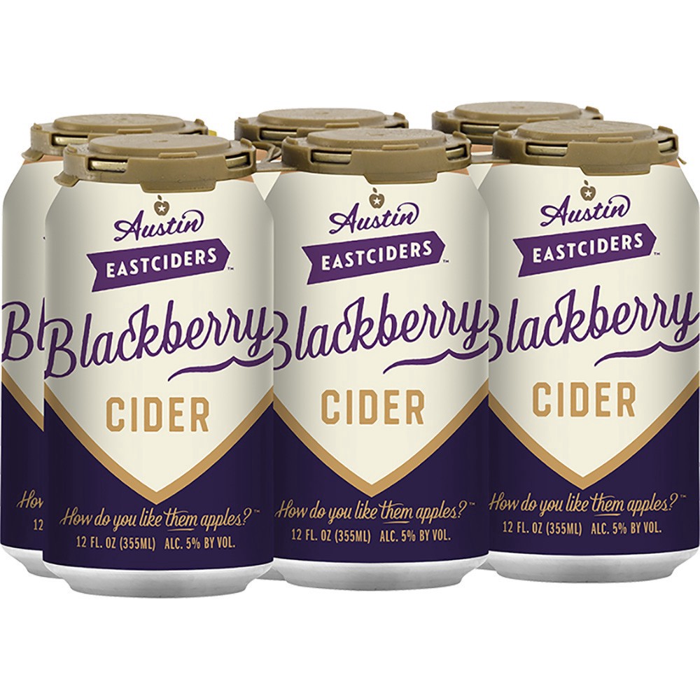 slide 1 of 1, Austin Eastciders Blackberry, 6 ct; 12 oz