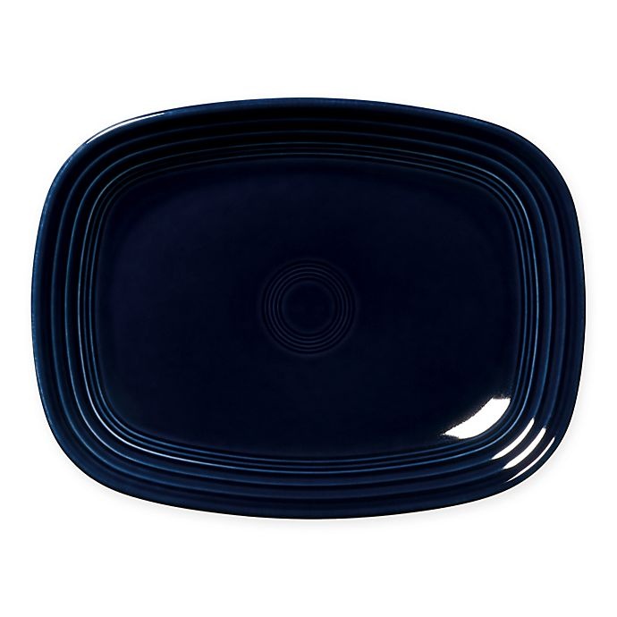 slide 1 of 1, Fiesta Rectangular Platter - Cobalt, 12 in