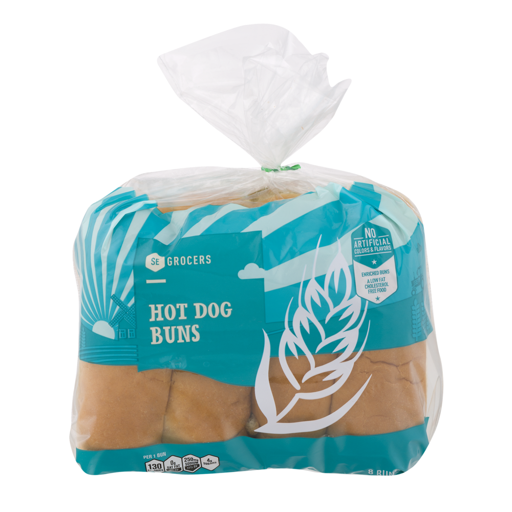 slide 1 of 1, SE Grocers Hot Dog Buns, 8 ct; 11 oz