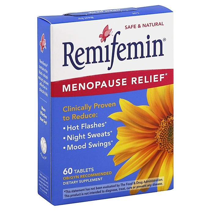 slide 1 of 1, Remifemin Menopause Tablets Herbal Supplements, 60 ct