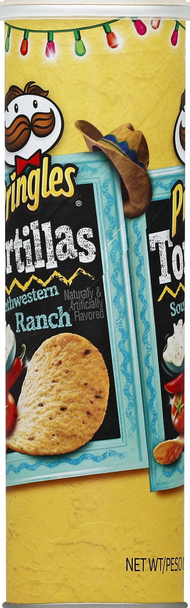 slide 3 of 6, Pringles Southwestern Ranch Tortilla Corn Chips, 6.42 oz