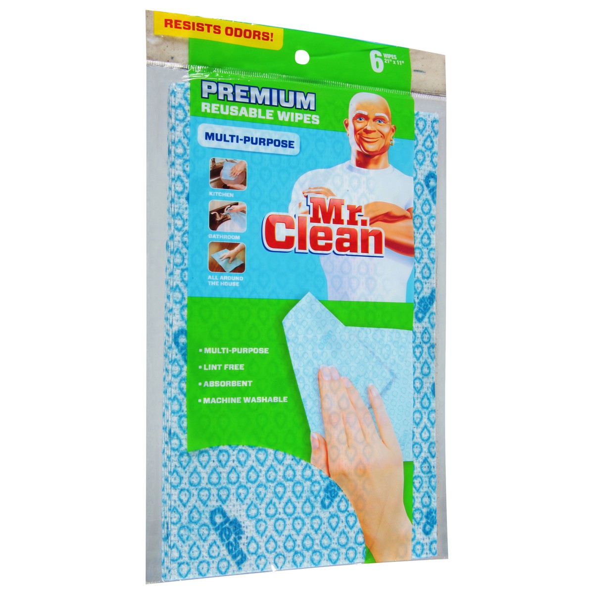 slide 4 of 9, Mr. Clean Premium Multi-Purpose Reusable Wipes 6 ea, 6 ct