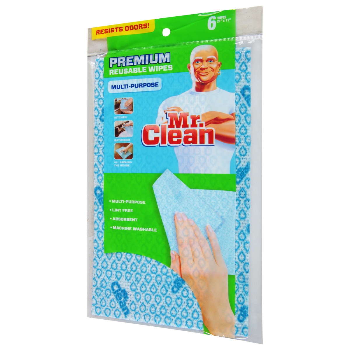 slide 5 of 9, Mr. Clean Premium Multi-Purpose Reusable Wipes 6 ea, 6 ct