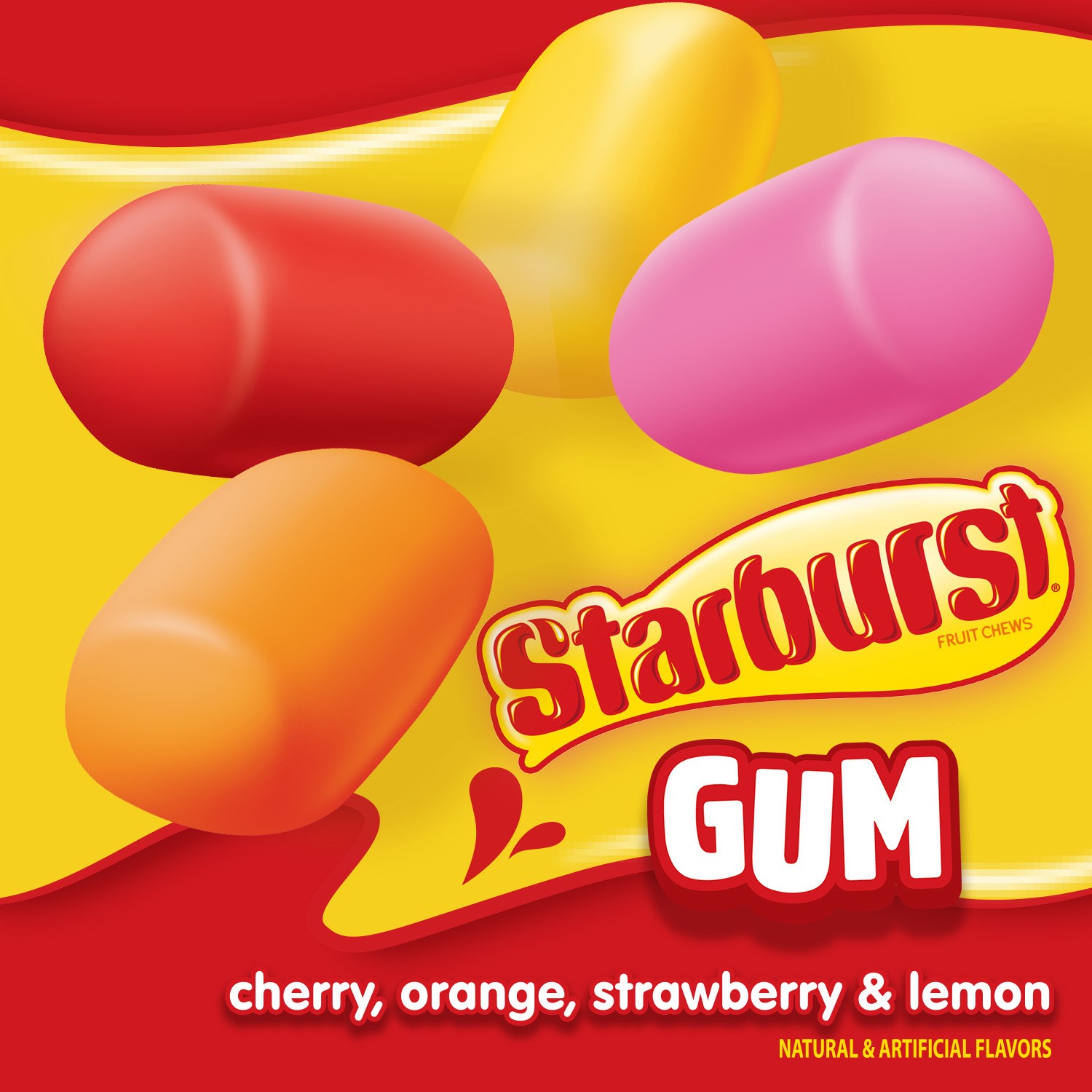 slide 6 of 8, STARBURST Original Chewing Gum, 40 Piece Bottle, 2.82 oz