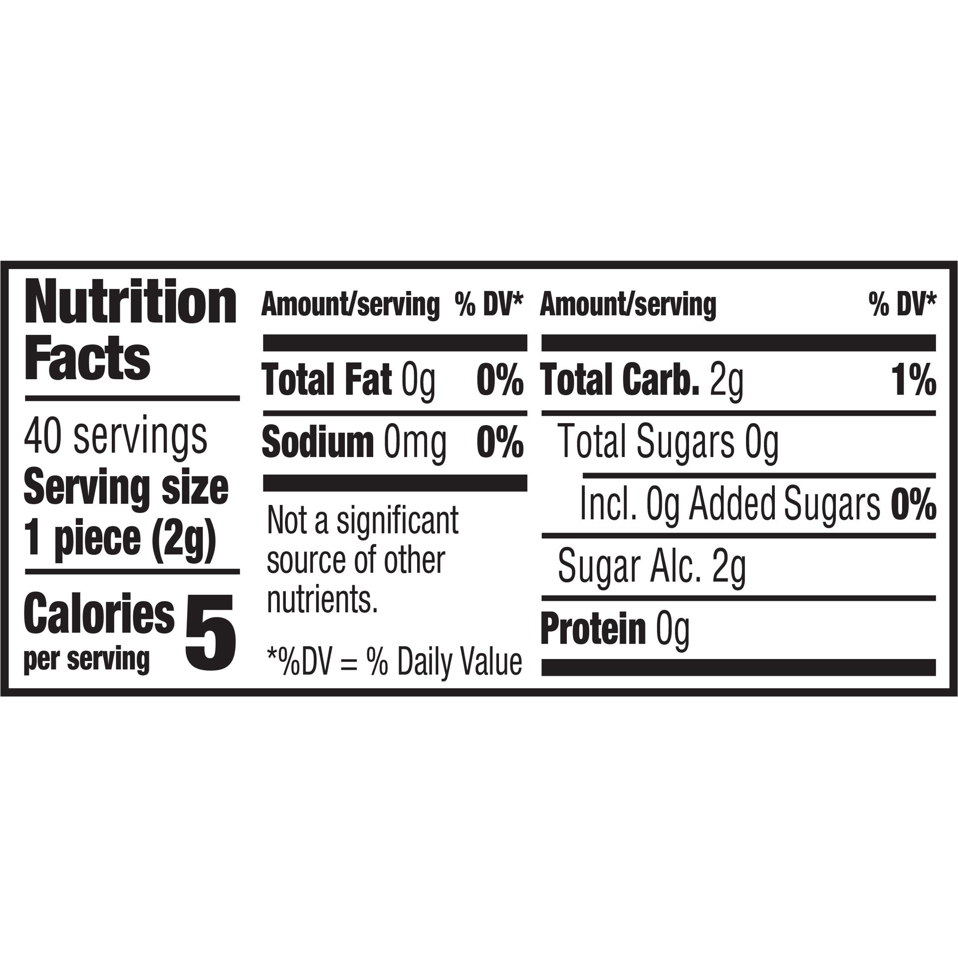 slide 8 of 8, STARBURST Original Chewing Gum, 40 Piece Bottle, 2.82 oz