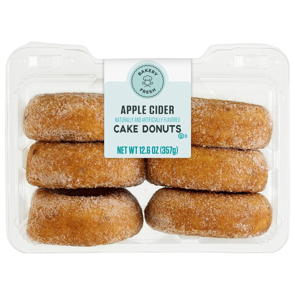 slide 3 of 3, Bakery Fresh Authentic Apple Cider Cake Donuts, 12.6 oz