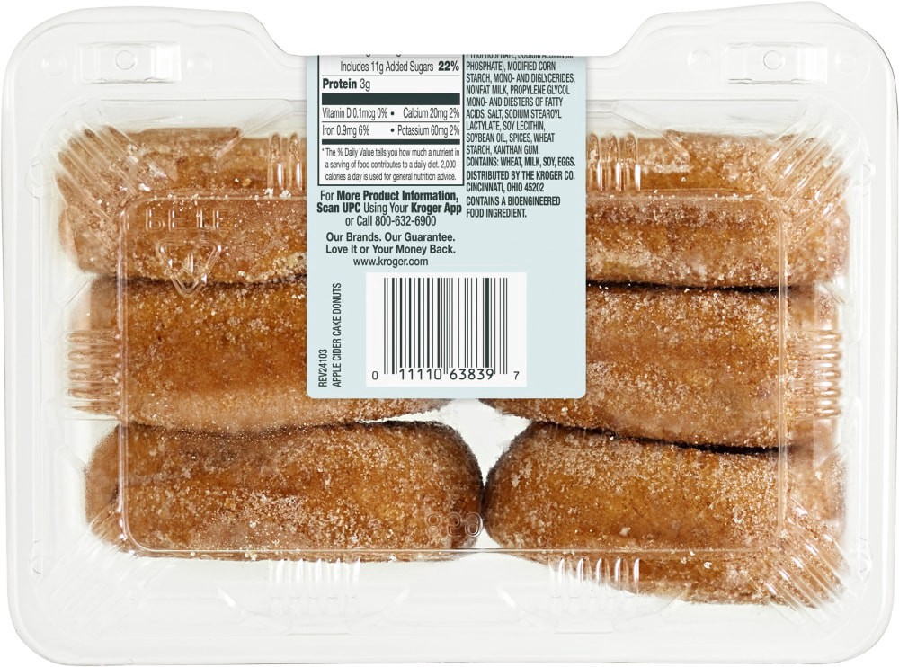 slide 2 of 3, Bakery Fresh Authentic Apple Cider Cake Donuts, 12.6 oz