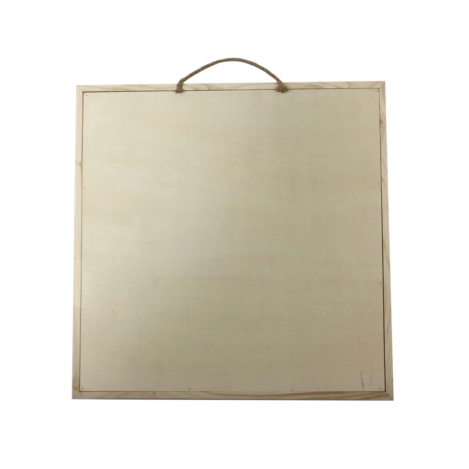 slide 3 of 3, 12" X 12" Whitewashed Framed Wood Sign By Make Market, 12 in x 12 in