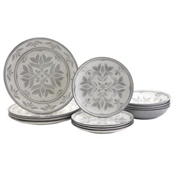 Tabletops Gallery Carrara Dinnerware Set - Gray