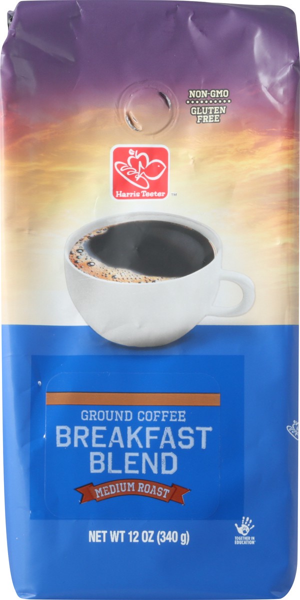 slide 3 of 12, Harris Teeter Medium Roast Ground Breakfast Blend Coffee 12 oz, 12 oz