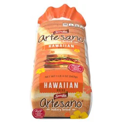 Sara Lee Artesano Hawaiian Pre-sliced Bread, 20 oz