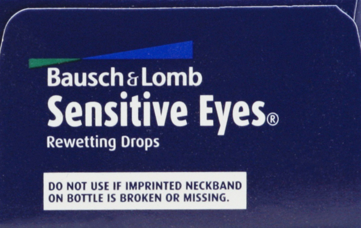 slide 2 of 7, Bausch + Lomb B&L Sensitive Eyes Rewetting Drops, 0.5 fl oz