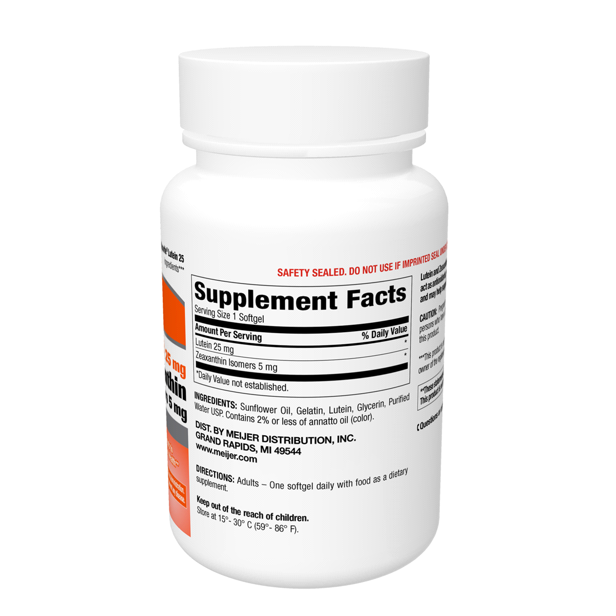 slide 2 of 5, Meijer Lutein with Zeaxanthin, 30 ct