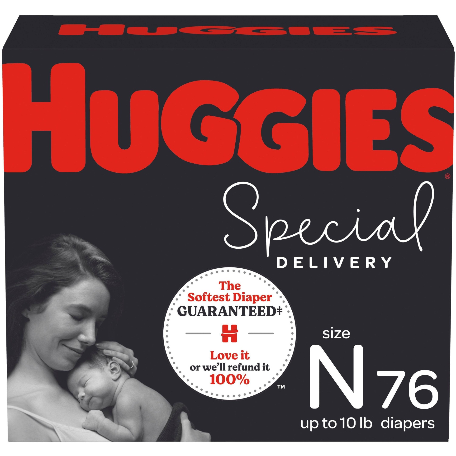 slide 1 of 3, Huggies Special Delivery Diapers 66 ct, newborn