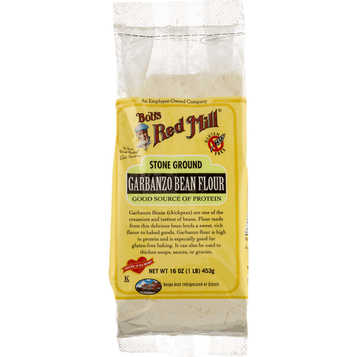 slide 4 of 9, Bob's Red Mill Garbanzo Bean Flour, 16 oz