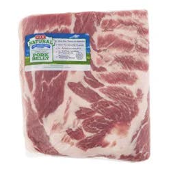H-E-B Natural Half Cut Pork Belly